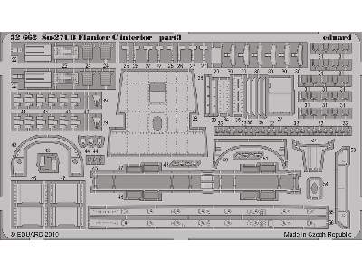  Su-27UB Flanker C interior S. A. 1/32 - Trumpeter - blaszki - zdjęcie 4