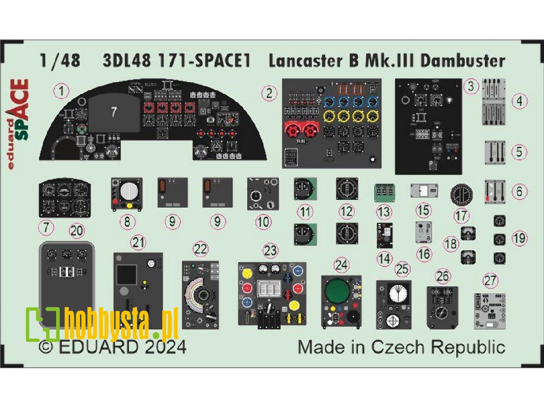 Lancaster B Mk. III Dambuster SPACE 1/48 - HONG KONG MODELS - zdjęcie 1