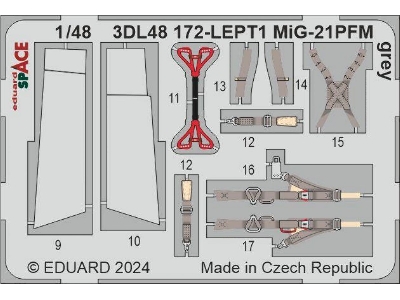 MiG-21PFM grey SPACE 1/48 - EDUARD - zdjęcie 2