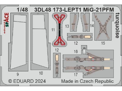 MiG-21PFM turquoise SPACE 1/48 - EDUARD - zdjęcie 2