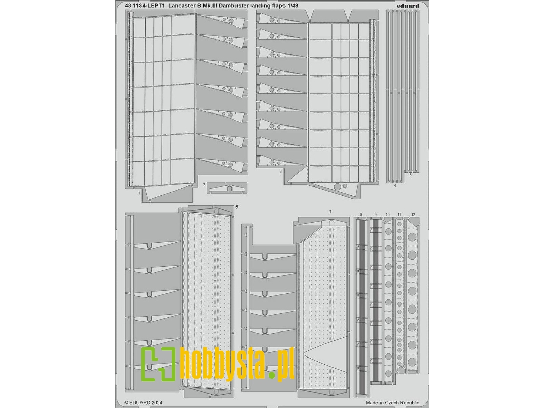 Lancaster B Mk. III Dambuster landing flaps 1/48 - HONG KONG MODELS - zdjęcie 1