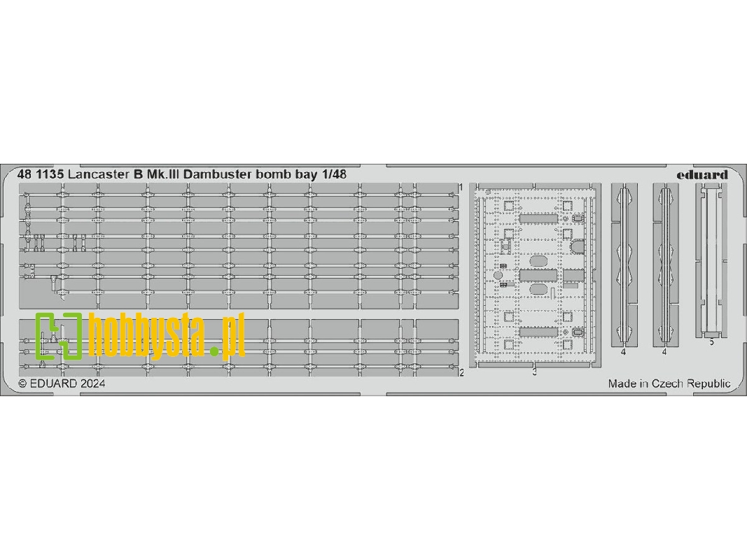 Lancaster B Mk. III Dambuster bomb bay 1/48 - HONG KONG MODELS - zdjęcie 1