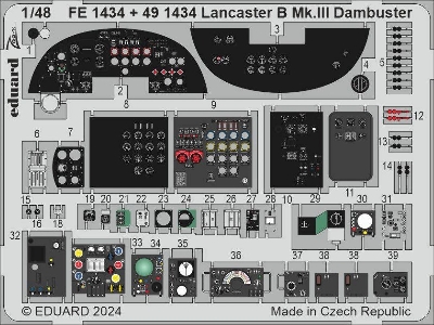 Lancaster B Mk. III Dambuster cockpit 1/48 - HONG KONG MODELS - zdjęcie 1