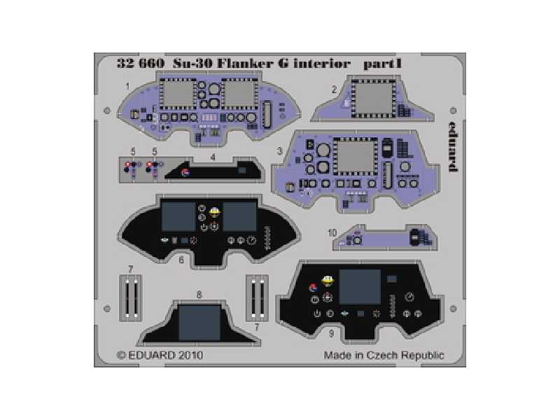 Su-30 Flanker G interior S. A. 1/32 - Trumpeter - blaszki - zdjęcie 1 Su-30 Flanker G interior S. A. 1/32 - Trumpeter - blaszki - zdjęcie 1