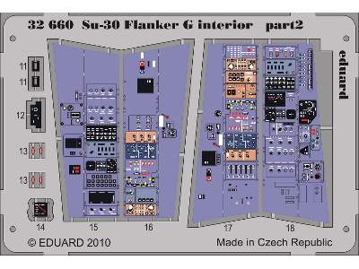  Su-30 Flanker G interior S. A. 1/32 - Trumpeter - blaszki - zdjęcie 3