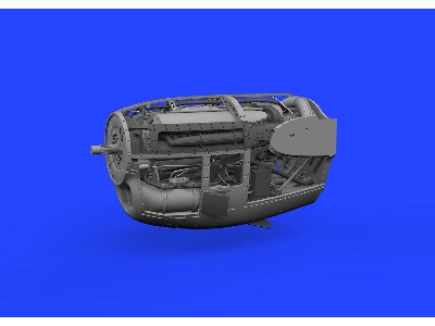 P-38J right engine PRINT 1/48 - TAMIYA - zdjęcie 1