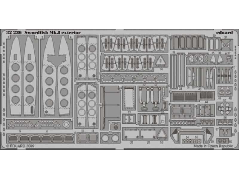Swordfish Mk. I exterior 1/32 - Trumpeter - blaszki - zdjęcie 1 Swordfish Mk. I exterior 1/32 - Trumpeter - blaszki - zdjęcie 1