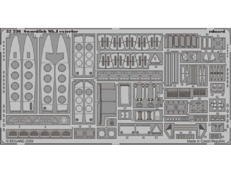  Swordfish Mk. I exterior 1/32 - Trumpeter - blaszki - zdjęcie 1