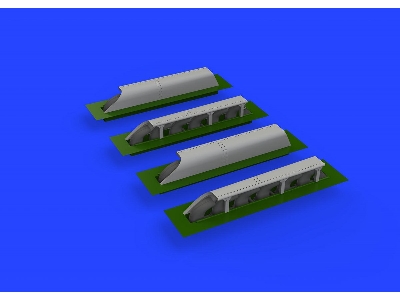 Me 410 exhaust stacks PRINT 1/72 - AIRFIX - zdjęcie 1