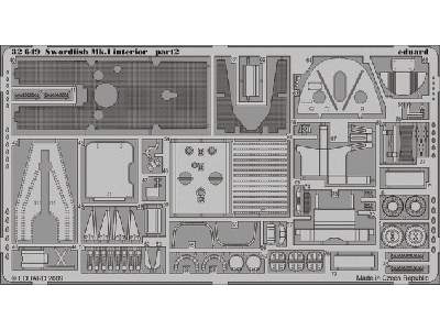  Swordfish Mk. I interior S. A. 1/32 - Trumpeter - blaszki - zdjęcie 3