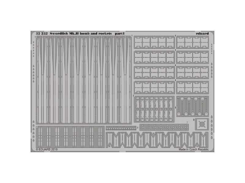  Swordfish Mk. II  bombs and rockets 1/32 - Trumpeter - blaszki - zdjęcie 1