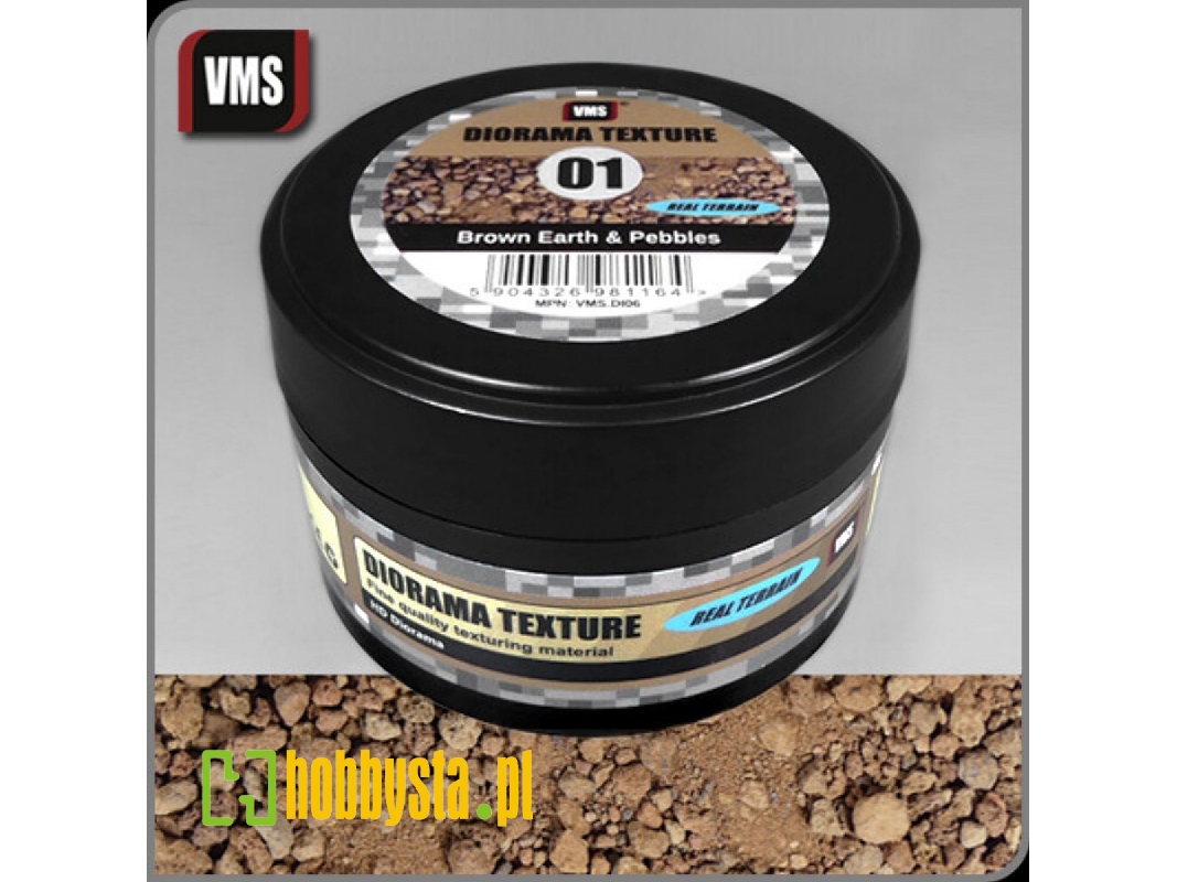 Diorama Texture No. 1 Brown Earth And Pebbles (100ml) - zdjęcie 1 Diorama Texture No. 1 Brown Earth And Pebbles (100ml) - zdjęcie 1