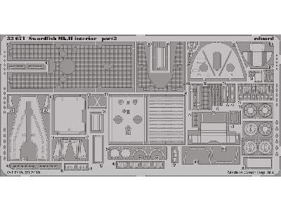  Swordfish Mk. II interior S. A. 1/32 - Trumpeter - blaszki - zdjęcie 3