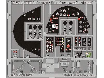  TBF-1 interior 1/32 - Trumpeter - blaszki - zdjęcie 3