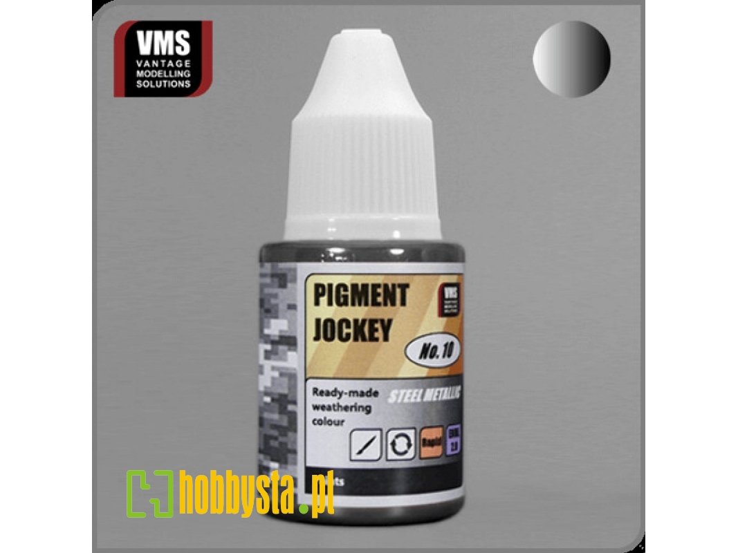 Pigment Jockey No. 10 Steel Metallic - zdjęcie 1 Pigment Jockey No. 10 Steel Metallic - zdjęcie 1