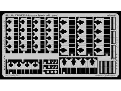  TBF/ TBM bomb tail 1/32 - Trumpeter - blaszki - zdjęcie 1