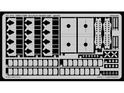  TBF/ TBM bomb tail 1/32 - Trumpeter - blaszki - zdjęcie 3
