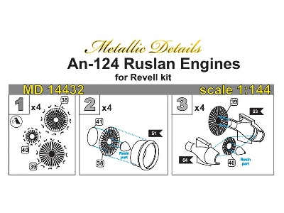 Antonov An-124 Ruslan Engine Fan Details (Designed To Be Used With Revell Kits) - zdjęcie 4