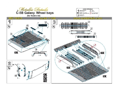 Lockheed C-5 B Galaxy - Wheel Bays (Designed To Be Used With Roden Kits) - zdjęcie 12