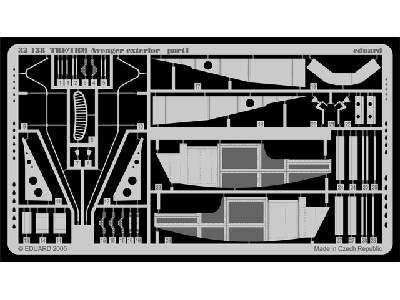  TBF/ TBM exterior 1/32 - Trumpeter - blaszki - zdjęcie 2