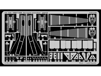  TBF/ TBM exterior 1/32 - Trumpeter - blaszki - zdjęcie 3