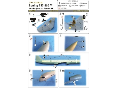 Boeing 757-300 - Detailing Set (Designed To Be Used With Zvezda Kits) - zdjęcie 4