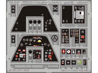  TBM-3 interior 1/32 - Trumpeter - blaszki - zdjęcie 3