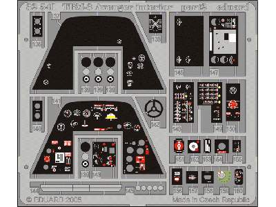  TBM-3 interior 1/32 - Trumpeter - blaszki - zdjęcie 3