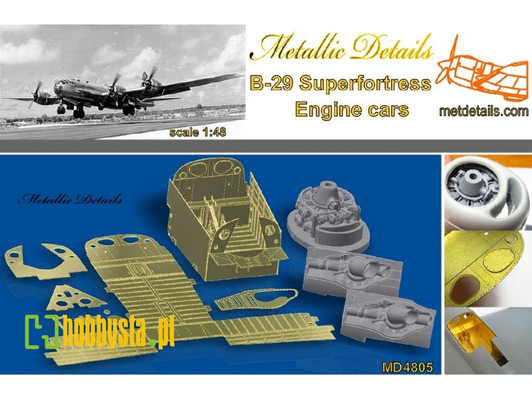 Boeing B-29 A Superfortress - Engine Cars (Designed To Be Used With Monogram And Revell Kits) - zdjęcie 1