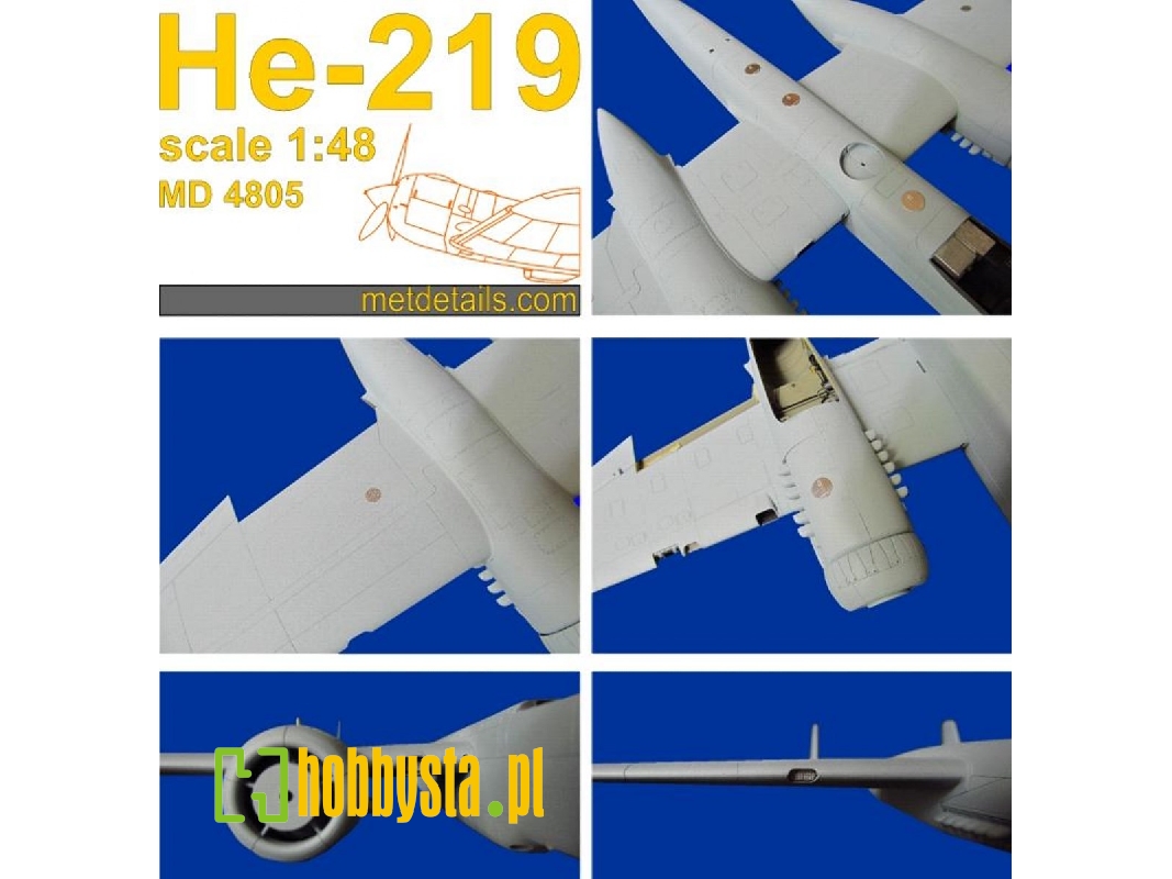 Heinkel He-219 A-7 'uhu' (Designed To Be Used With Tamiya Kits) - zdjęcie 1 Heinkel He-219 A-7 'uhu' (Designed To Be Used With Tamiya Kits) - zdjęcie 1