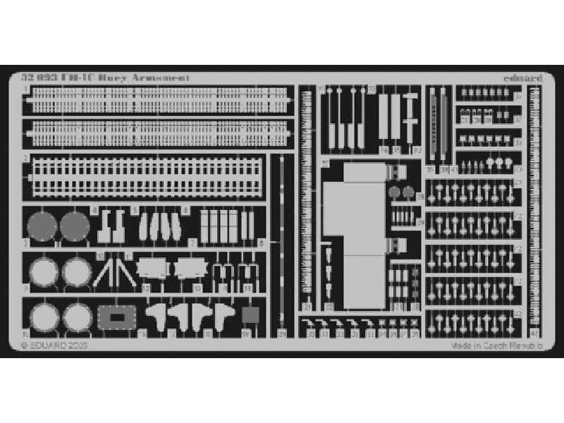  UH-1C armament 1/35 - Academy Minicraft - blaszki - zdjęcie 1