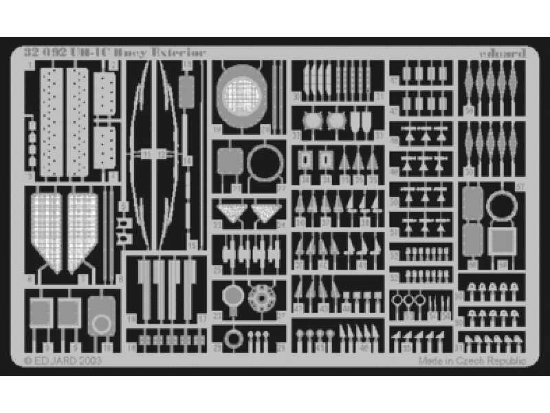  UH-1C exterior 1/35 - Academy Minicraft - blaszki - zdjęcie 1