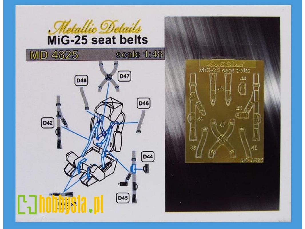 Mikoyan Mig-25 Rbt / Rb / Pd / Rbf Seatbelts (Designed To Be Used With Icm Kits) - zdjęcie 1 Mikoyan Mig-25 Rbt / Rb / Pd / Rbf Seatbelts (Designed To Be Used With Icm Kits) - zdjęcie 1