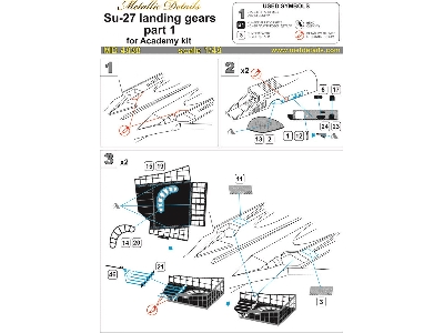 Sukhoi Su-27 Landing Gears (Designed To Be Used With Academy Kits) - zdjęcie 3