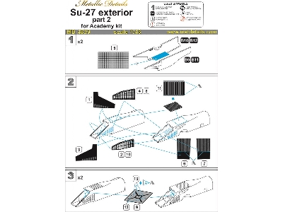 Sukhoi Su-27 Exterior (Designed To Be Used With Academy Kits) - zdjęcie 4