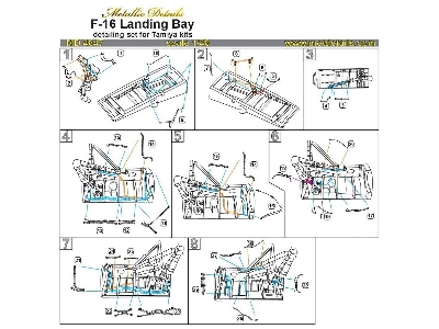 Lockheed-martin F-16 C Fighting Falcon - Landing Bay (Designed To Be Used With Tamiya Kits) - zdjęcie 7