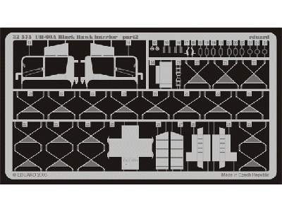  UH-60A interior 1/35 - Academy Minicraft - blaszki - zdjęcie 3