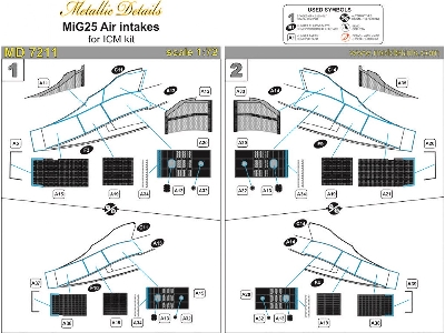 Mikoyan Mig-25 Rbt / Rbf / Bm Air Intakes (Designed To Be Used With Icm Kits) - zdjęcie 4