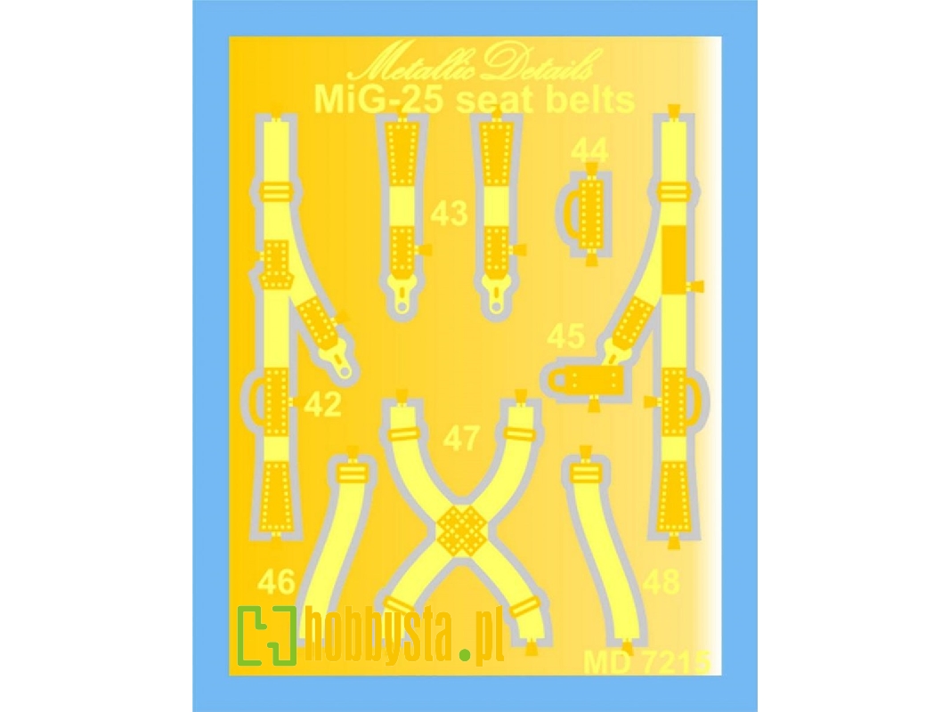Mikoyan Mig-25 Rbt / Rbf / Bm Seatbelts - zdjęcie 1