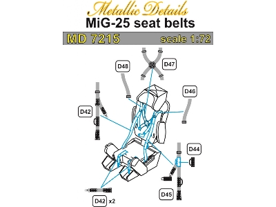 Mikoyan Mig-25 Rbt / Rbf / Bm Seatbelts - zdjęcie 4