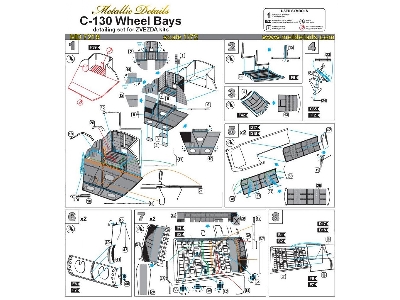 Lockheed C-130 H Hercules - Wheel Bays (Designed To Be Used With Zvezda Kits) - zdjęcie 8