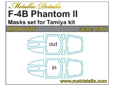 Mcdonnell F-4 B Phantom Ii - Masks Set (Designed To Be Used With Tamiya Kits) - zdjęcie 1