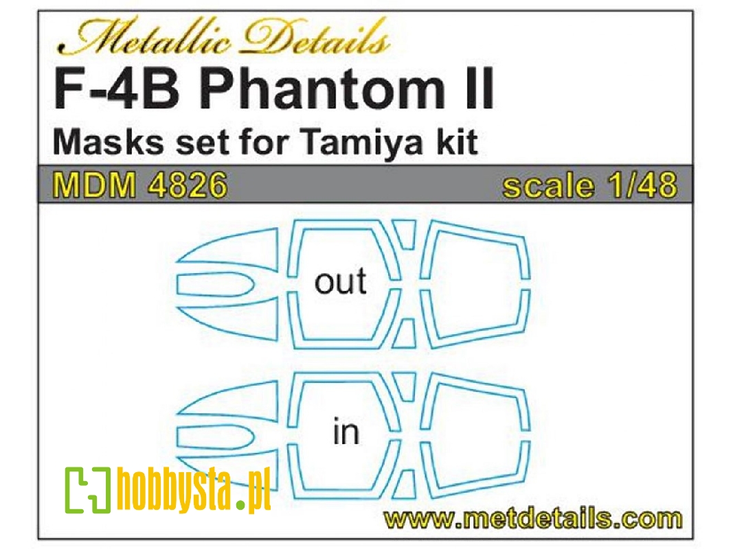 Mcdonnell F-4 B Phantom Ii - Masks Set (Designed To Be Used With Tamiya Kits) - zdjęcie 1