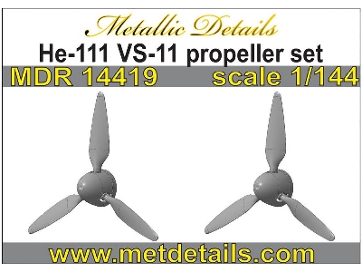 Heinkel He-111 H Vs-11 Propeller Set (Designed To Be Used With Roden Kits) - zdjęcie 1