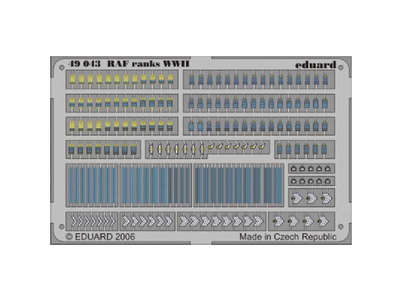  RAF Ranks WWII 1/48 - blaszki - zdjęcie 1