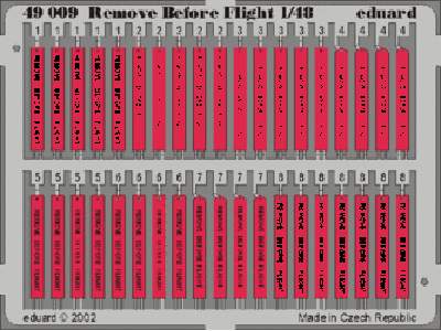  Remove Before Flight 1/48 - blaszki - zdjęcie 1