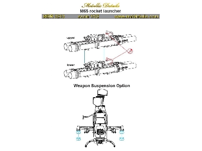 M65 Rocket Launcher (For Ah-1g icm, Special Hobby And Revell Kits) - zdjęcie 5