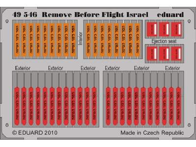  Remove Before Flight - Israel 1/48 - blaszki - zdjęcie 1