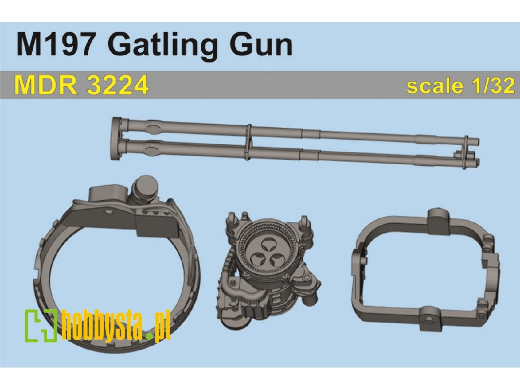 Bell Ah-1g Cobra M197 Gatling Gun (Designed To Be Used With Icm Kits) - zdjęcie 1 Bell Ah-1g Cobra M197 Gatling Gun (Designed To Be Used With Icm Kits) - zdjęcie 1