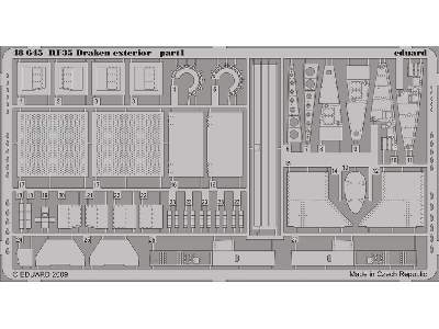  RF-35 Draken exterior 1/48 - Hasegawa - blaszki - zdjęcie 2